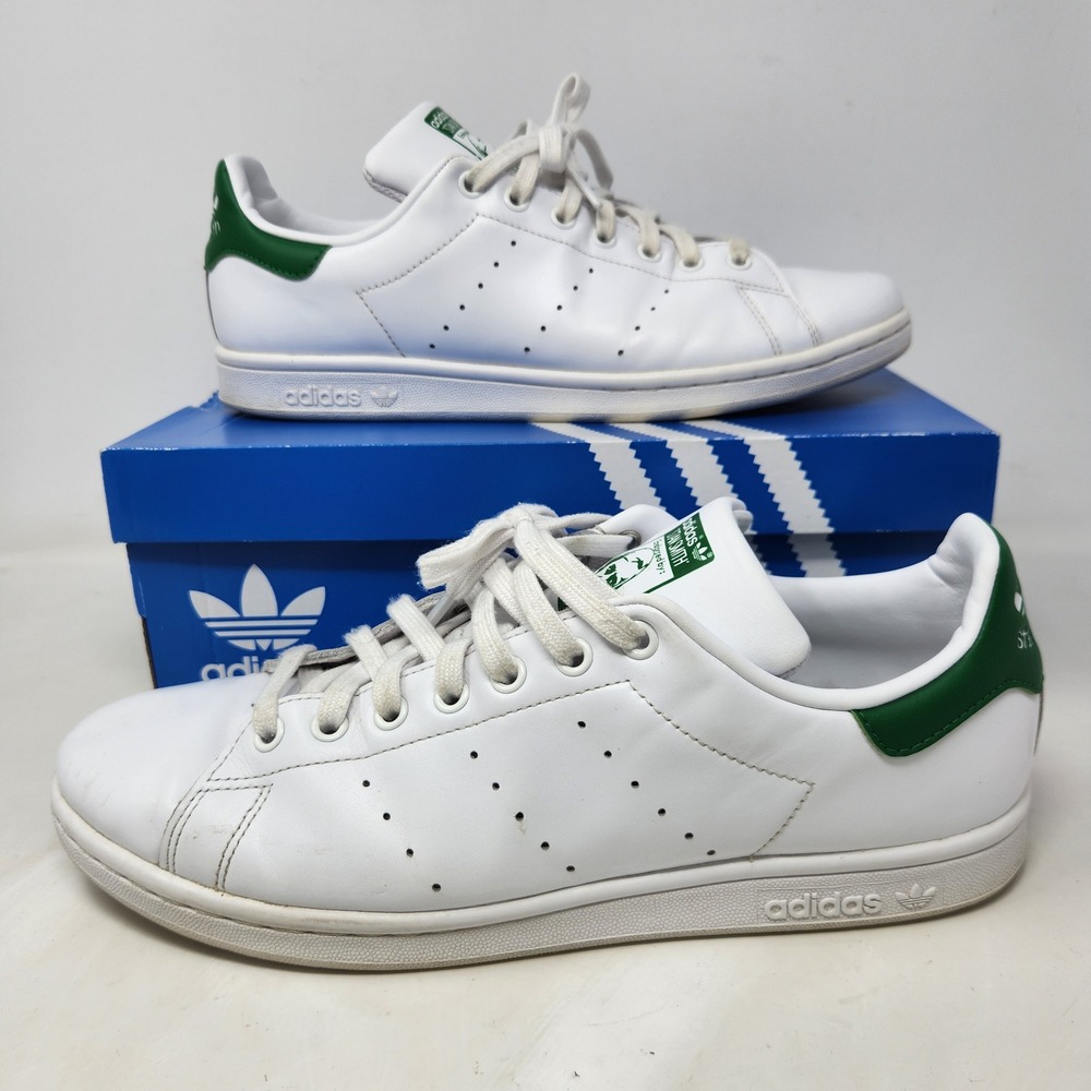 Adidas Stan Smith Mens Size 10 White Green Leather Low Top Sneakers M20324